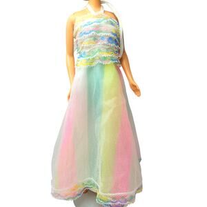 1980 Vintage Happy Birthday Barbie DRESS 1st Edition #1922 (No Doll)